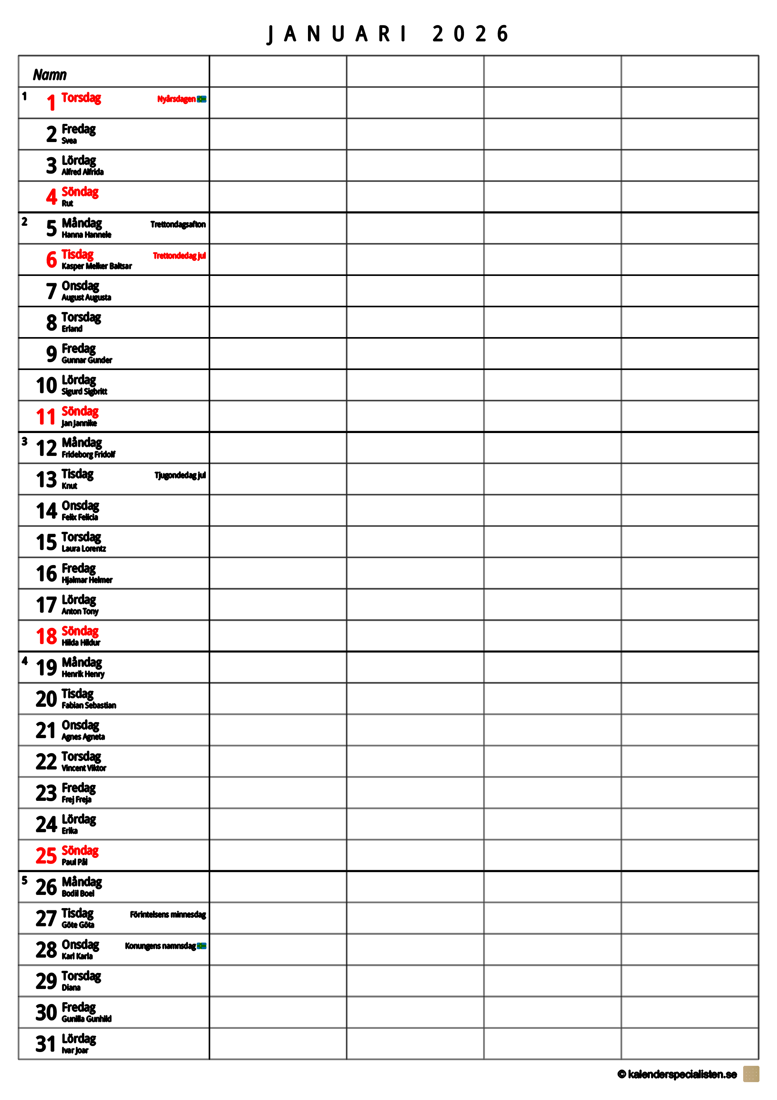 Kalender 2026 Gratis Att Ladda Ner Skriva Ut Kalender 2026 Gratis Att Ladda Ner Skriva Ut