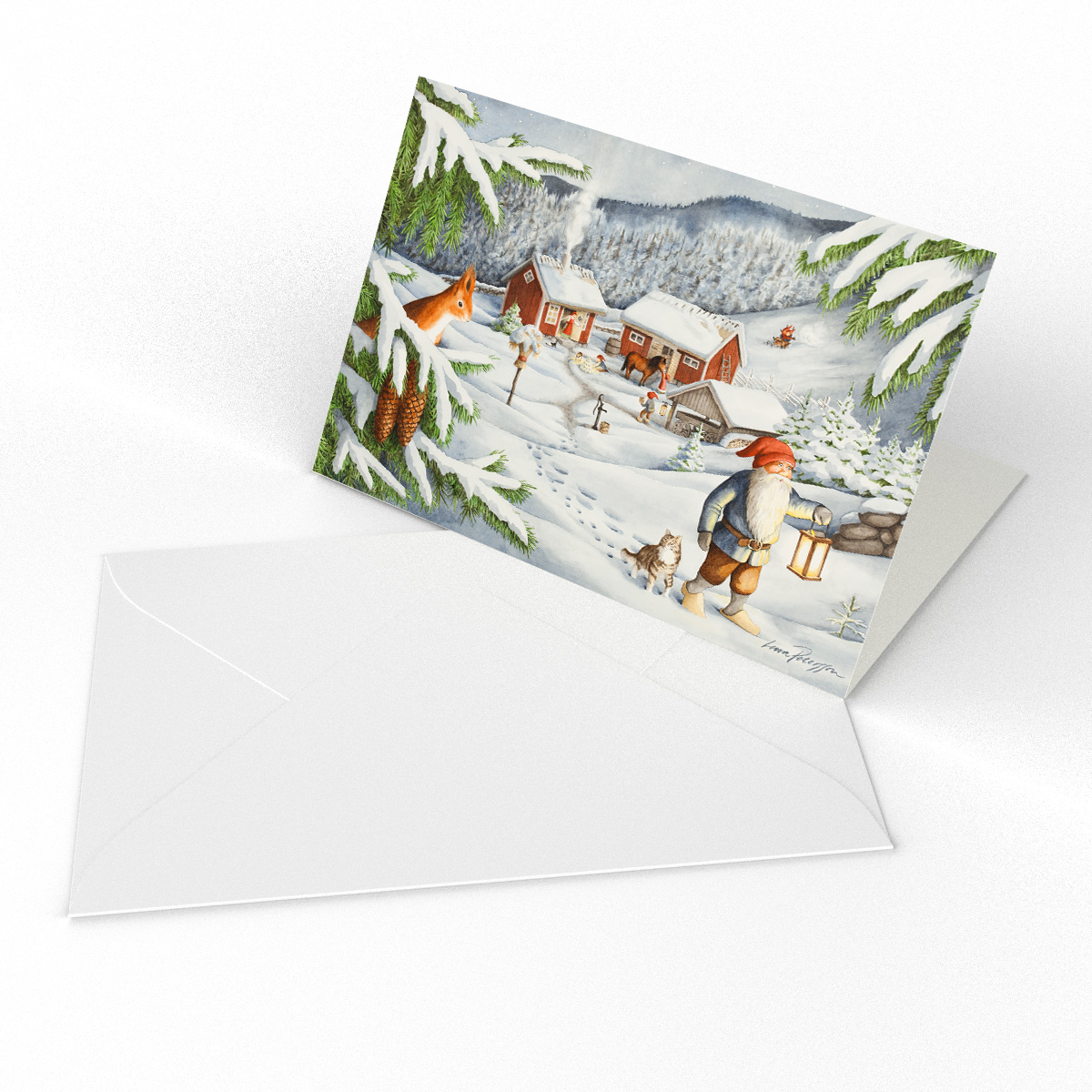 Julkort Tomtegläntan