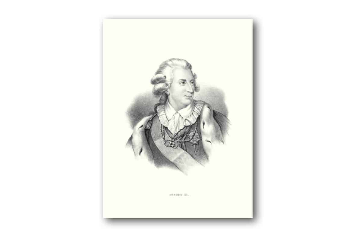 Affisch medium Gustaf III