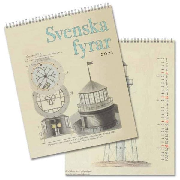 Väggkalender Svenska Fyrar 2021
