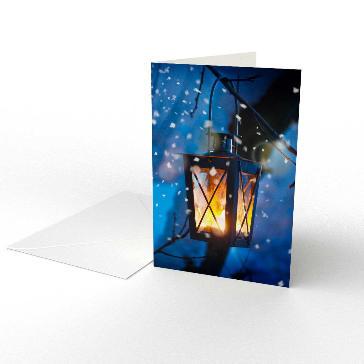 Julkort Lykta