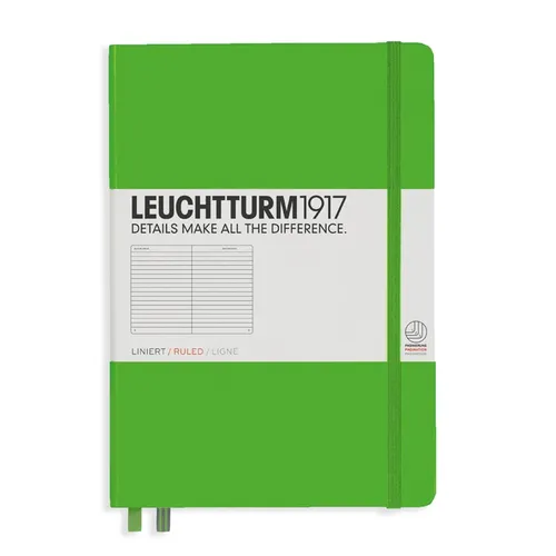 Leuchtturm Notebook A5 Hard Fresh Green 249p linjerad Leuchtturm Notebook A5 Hard Fresh Green 249p linjerad