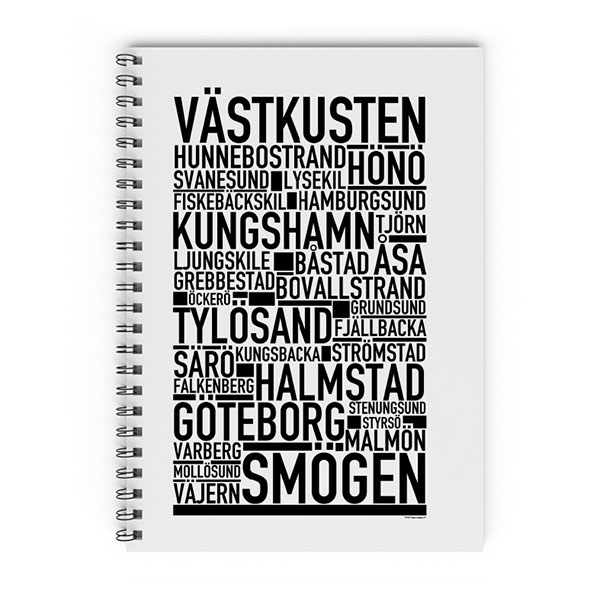 skrivbok västkusten