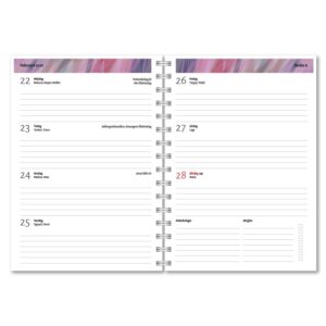 Personlig almanacka Abstrakt rosa uppslag