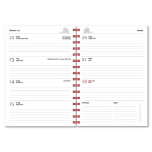 Personlig almanacka Artful face uppslag