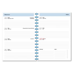 Personlig almanacka Blåklocka blå uppslag