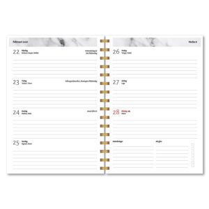 Personlig almanacka Grå marmor uppslag