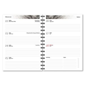 Personlig almanacka Grå päls uppslag