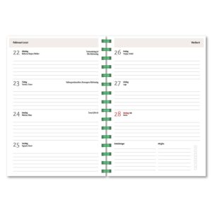 Personlig almanacka Höstnypon beige uppslag