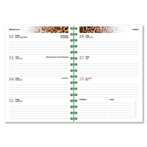 Personlig almanacka Leopard uppslag