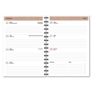 Personlig almanacka Line art kvinna uppslag