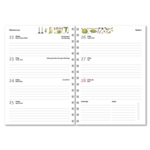 Personlig almanacka Maria Thore Skog uppslag