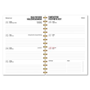 Personlig almanacka Pedagog Wallstars uppslag