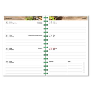 Personlig almanacka Plantera uppslag