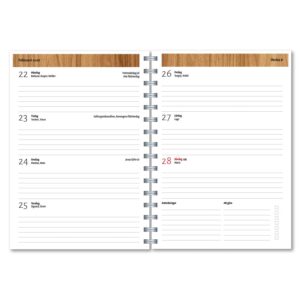 Personlig almanacka Teak uppslag
