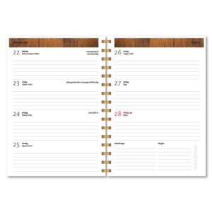 Personlig almanacka Valnöt uppslag