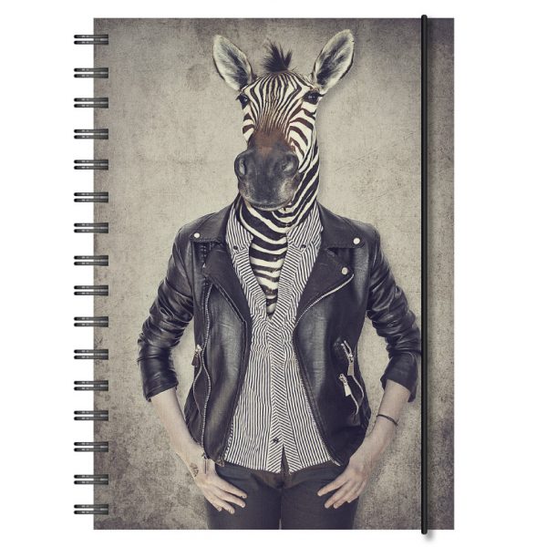 Personlig almanacka Vintage Zebra