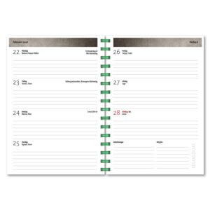 Personlig almanacka Vintage gasell uppslag