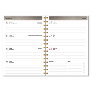 Personlig almanacka Vintage hjort uppslag