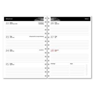 Personlig almanacka Zebra uppslag