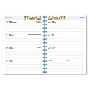 Personlig lärarkalender Barnhänder uppslag