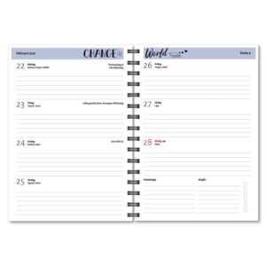 Personlig lärarkalender Change uppslag