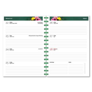 Personlig lärarkalender Griffeltavla grön uppslag