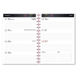 Personlig lärarkalender Griffeltavla svart uppslag