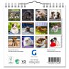 Väggkalender Hundar Mini 2023 Baksida