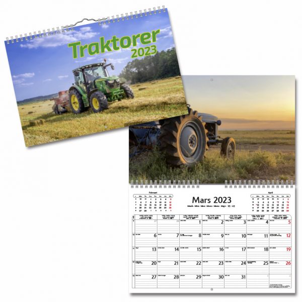 Väggkalender Traktorer 2023
