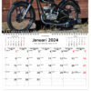 Väggkalender Classic Bikes 2024 kalendarie