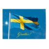 Vykort Grattis Flagga
