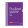 Kollegieblock A4 Student linjerat Lila