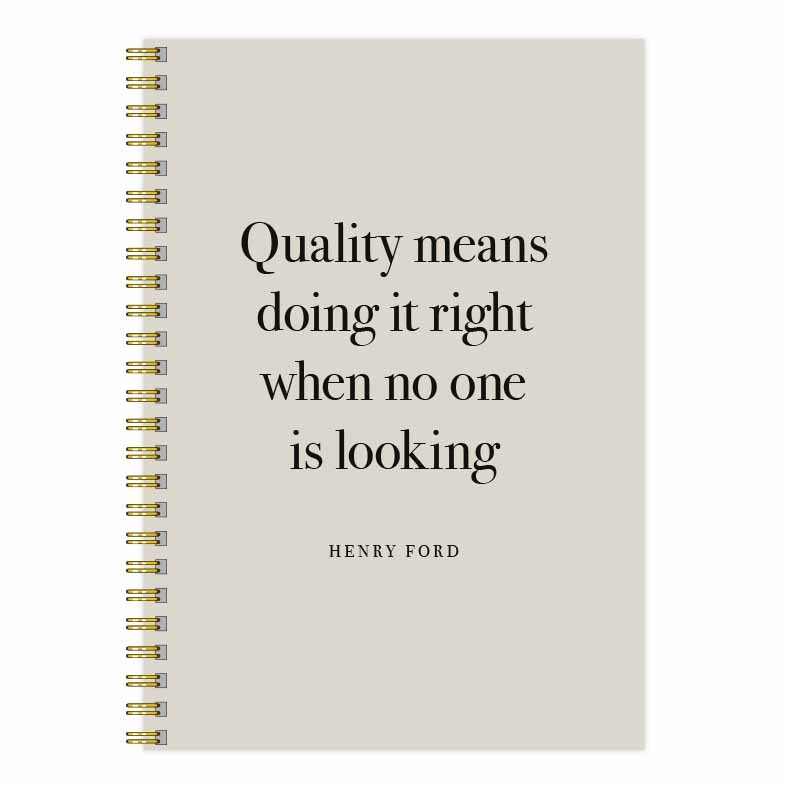 Anteckningsbok A5 Citat Henry Ford framsida