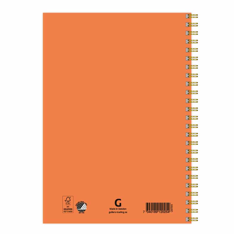 Anteckningsbok A5 Good Vibes Happy baksida