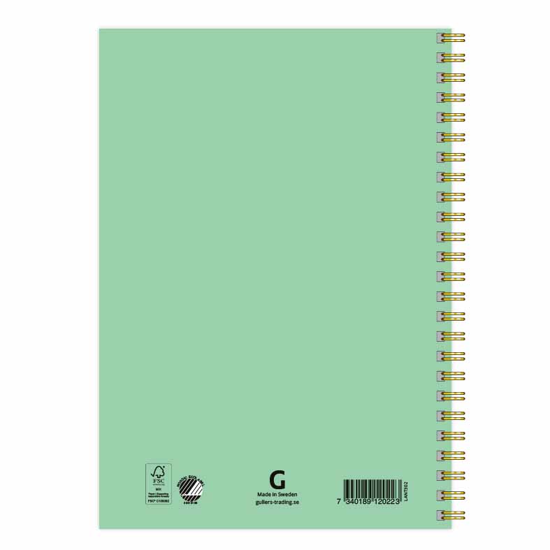 Anteckningsbok A5 Good Vibes Peace baksida