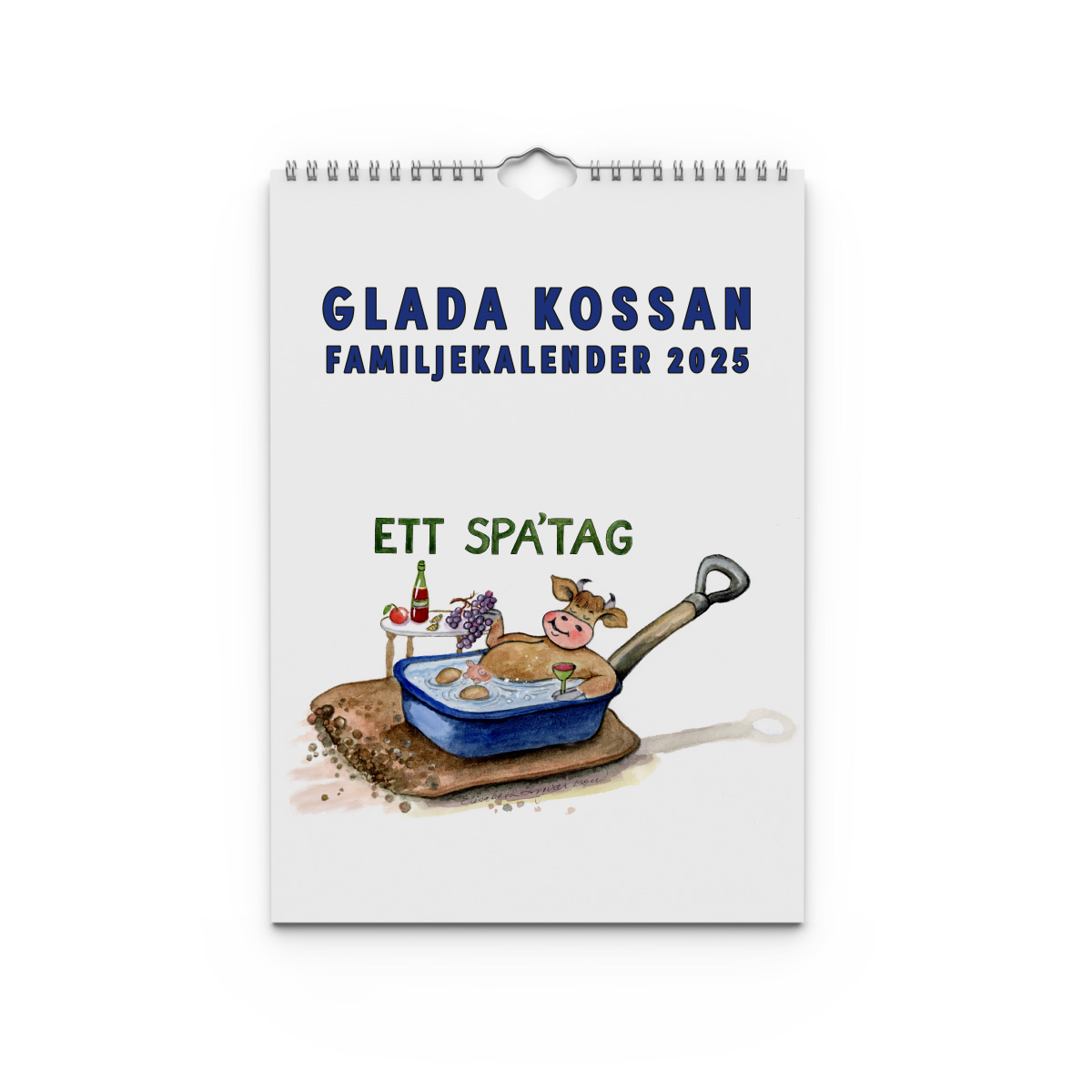 Familjekalender Glada Kossan 2025 Omslag