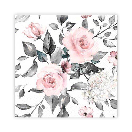 KAFFESERVETT 20P ROSOR VIT