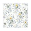 KAFFESERVETT 20P SMÅBLOMSTER BLÅ/GUL