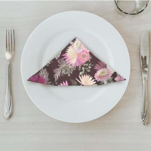 MATSERVETTER 20P BUKETT ROSA på tallrik