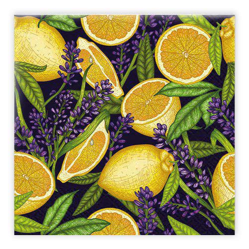 MATSERVETTER 20P CITRON / LAVENDEL SVART MATSERVETTER 20P CITRON / LAVENDEL SVART