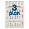 Väggkalender 3-plan 2025 Omslag