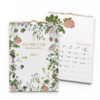 Väggkalender Blomster A4 2025