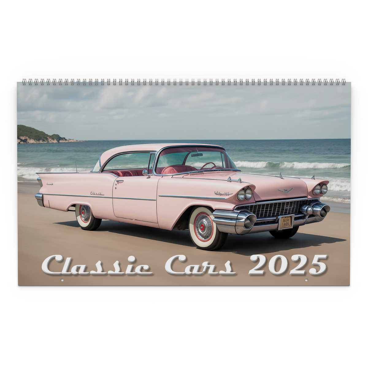 Väggkalender Classic Cars Panorama 2025 Omslag