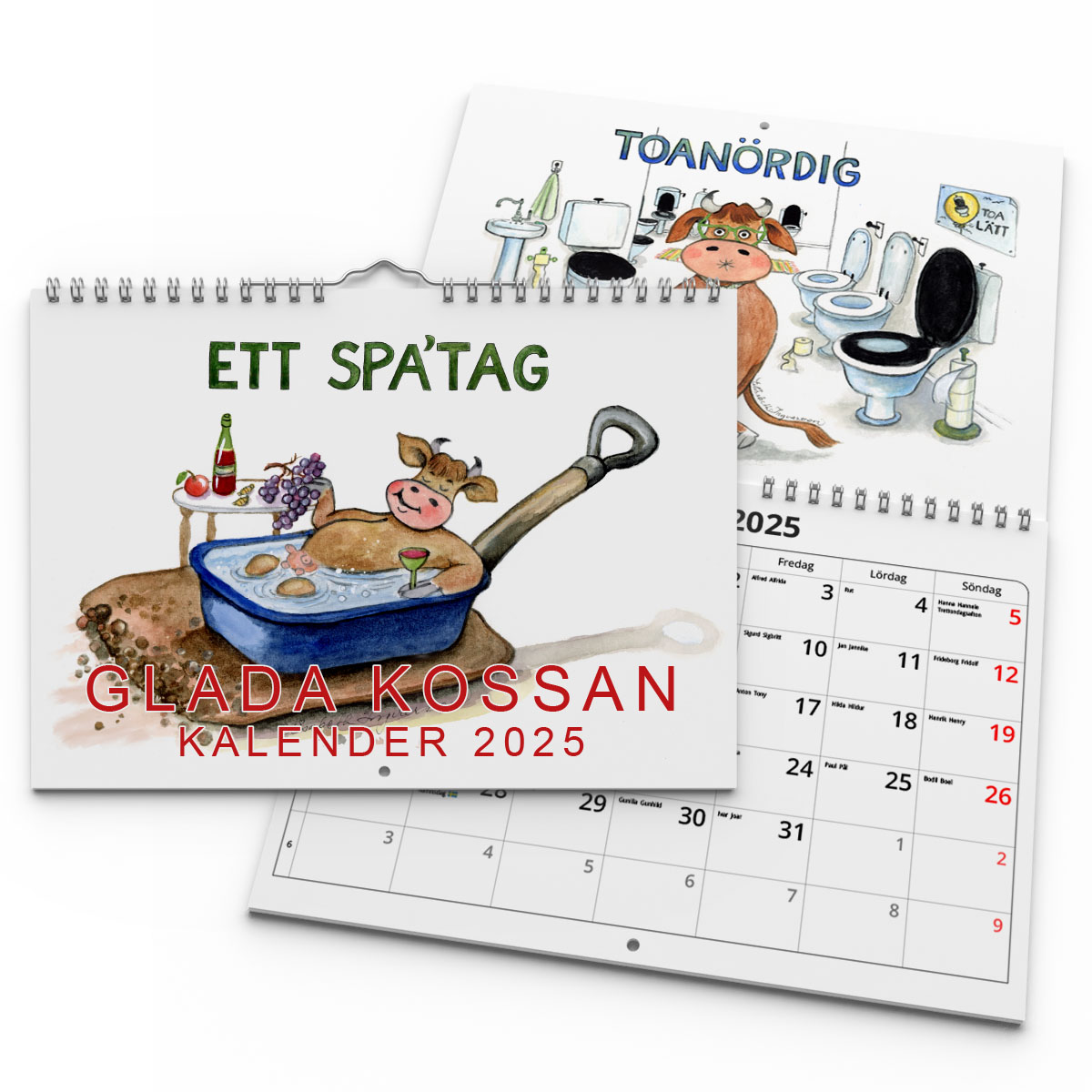 Väggkalender Glada Kossan 2025