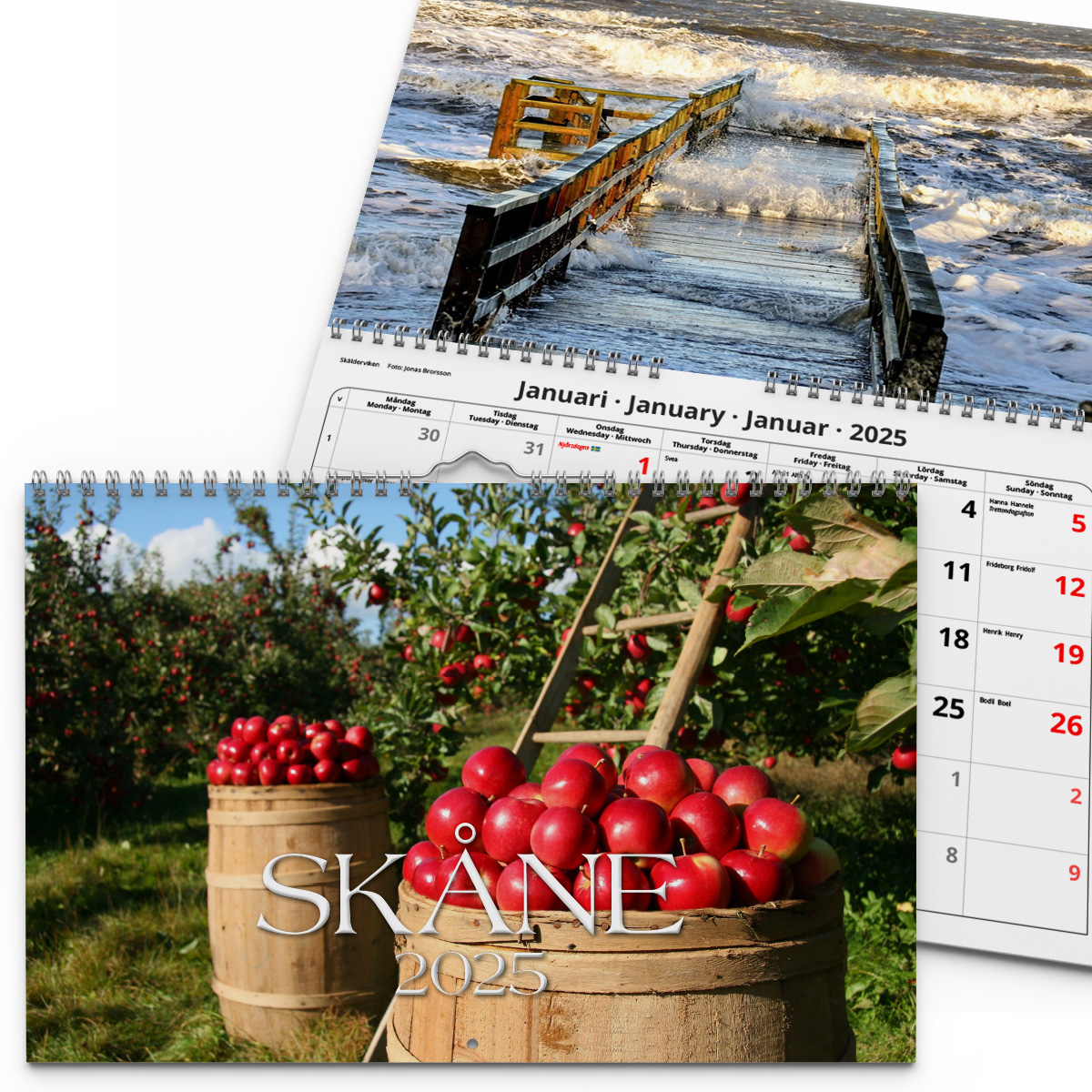 Väggkalender Skåne 2025