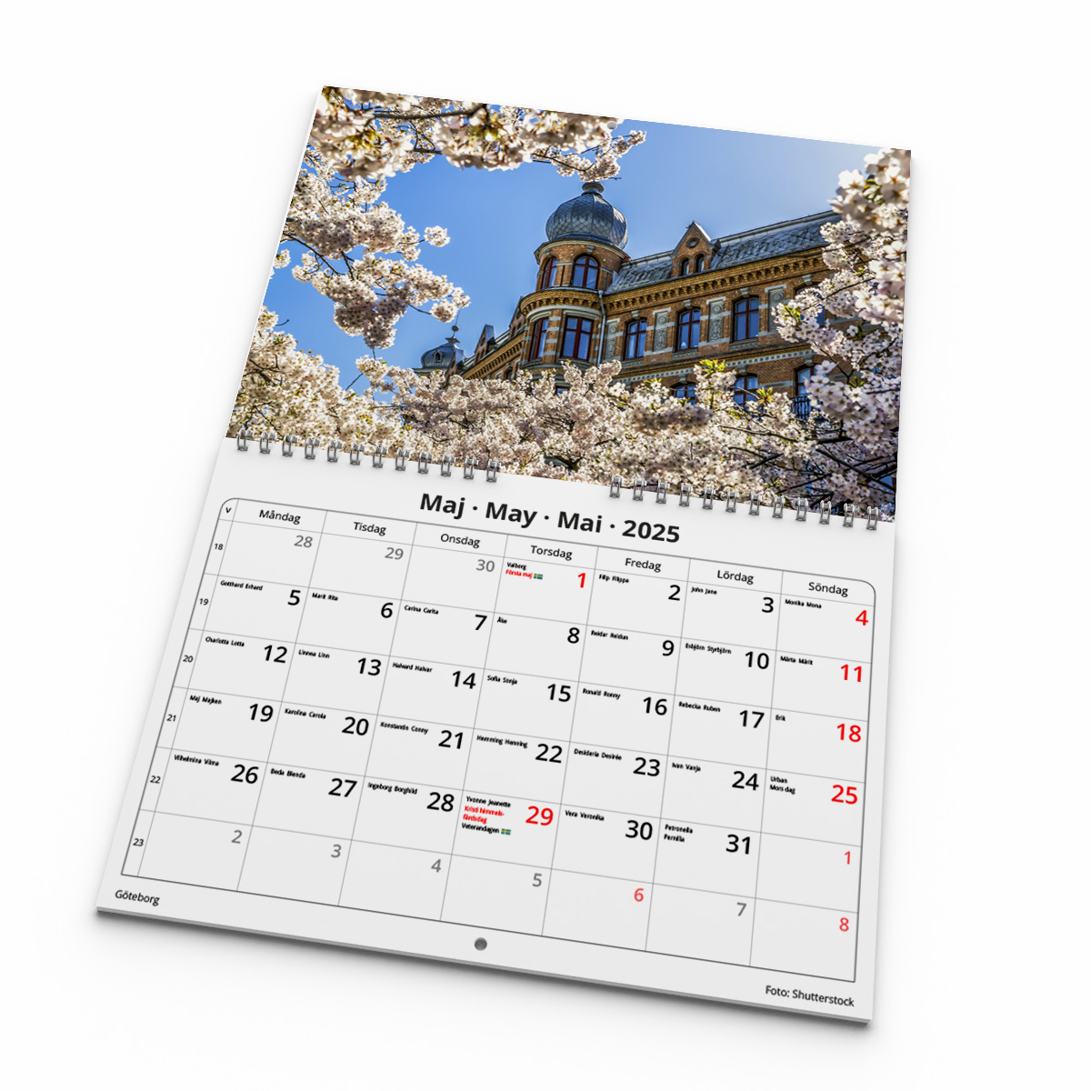 Väggkalender Sverige 2025 Kalendarie