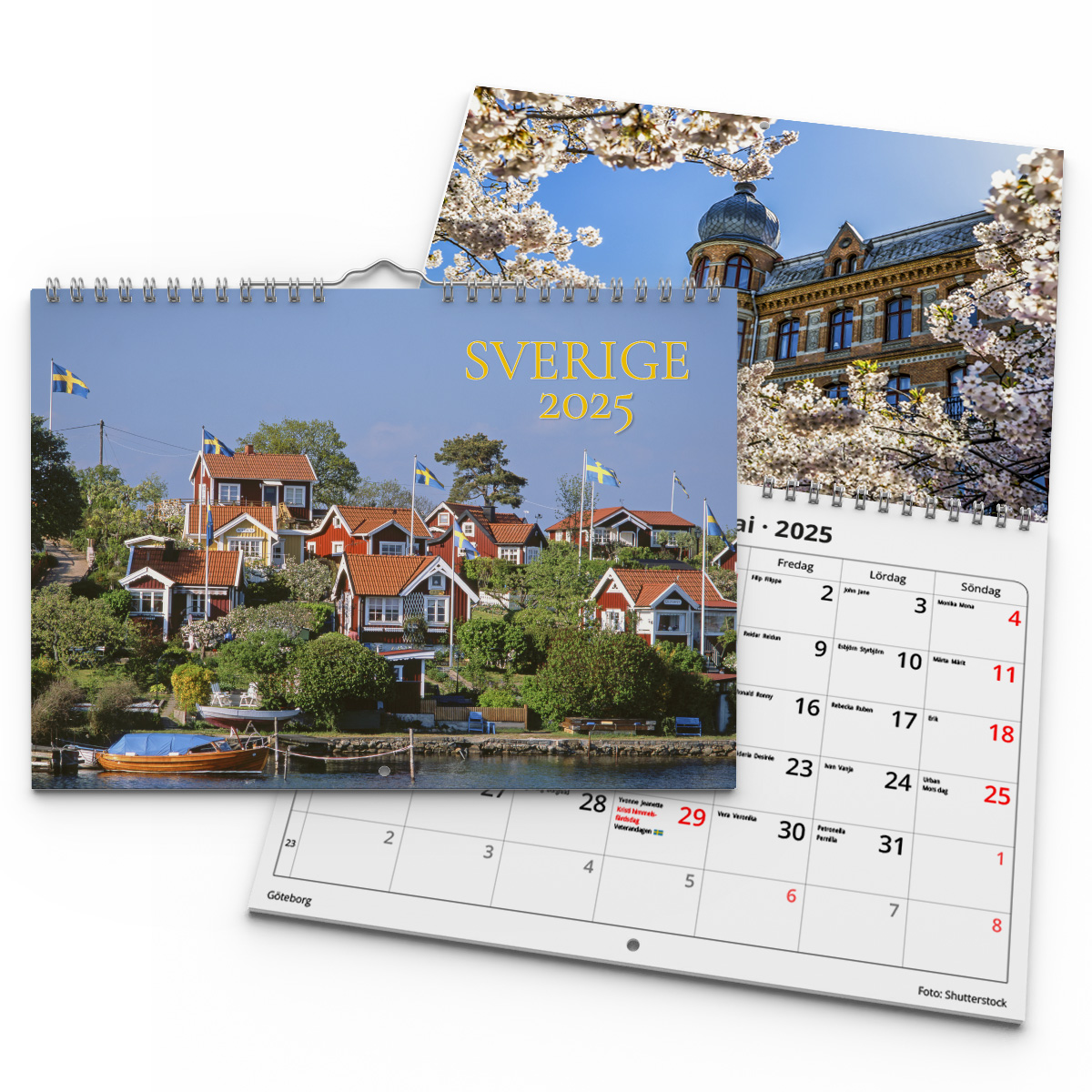 Väggkalender Sverige 2025