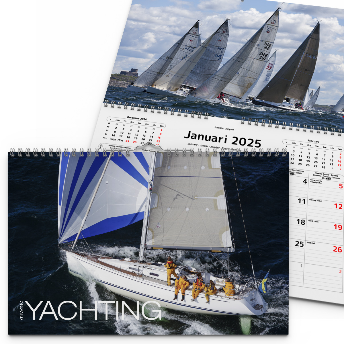 Väggkalender Yachting 2025