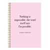 Anteckningsbok A5 Citat Audrey Hepburn Framsida